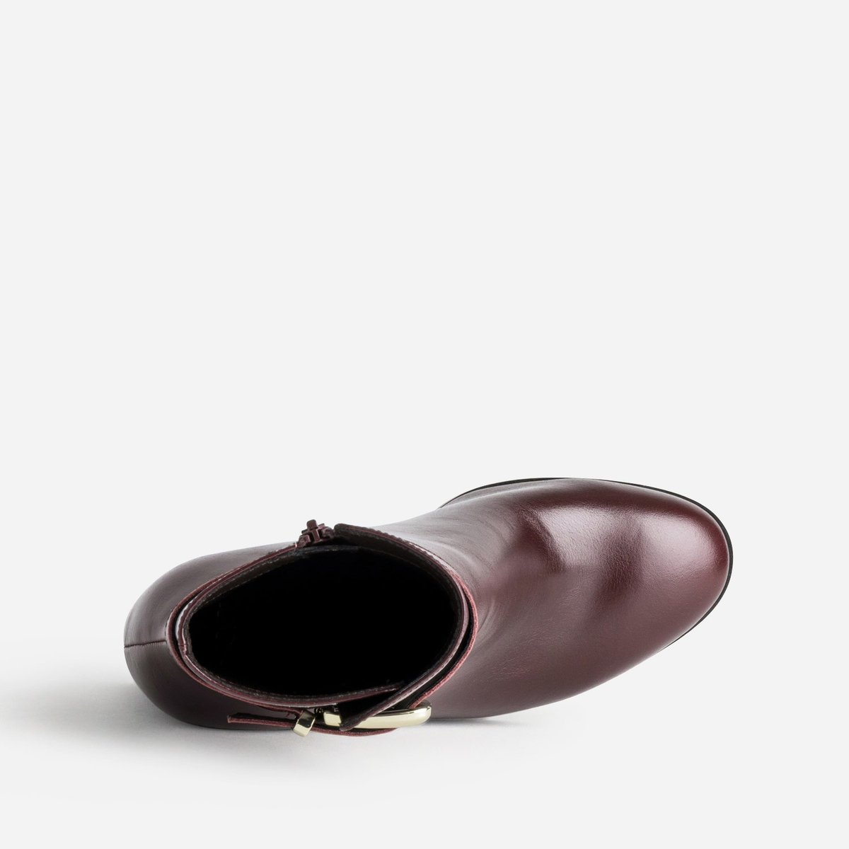 Boots À Talon en cuir NAELLE bordeaux, ERAM