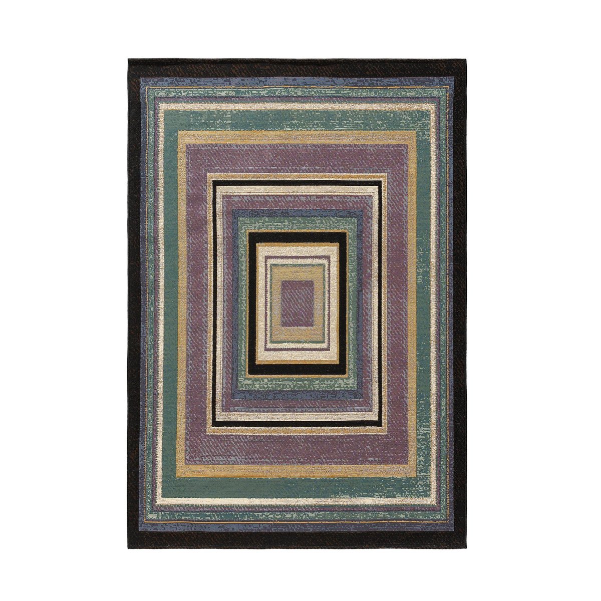 Tapis d'extérieur & intérieur RIA multicouleur/bleu, BENUTA