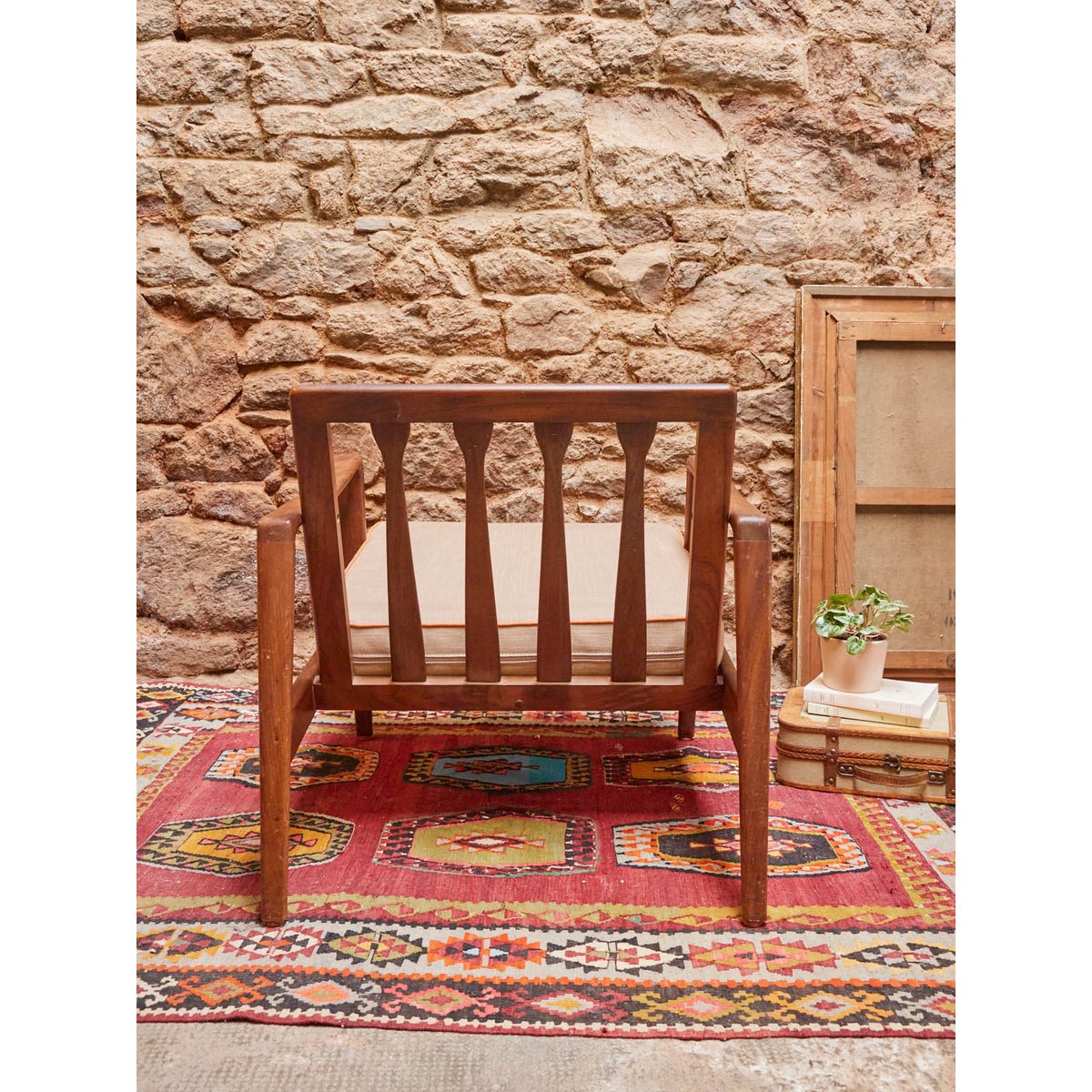Fauteuil scandinave en palissandre Jakob N°918 - Bon état bois foncé, DEBONGOUT