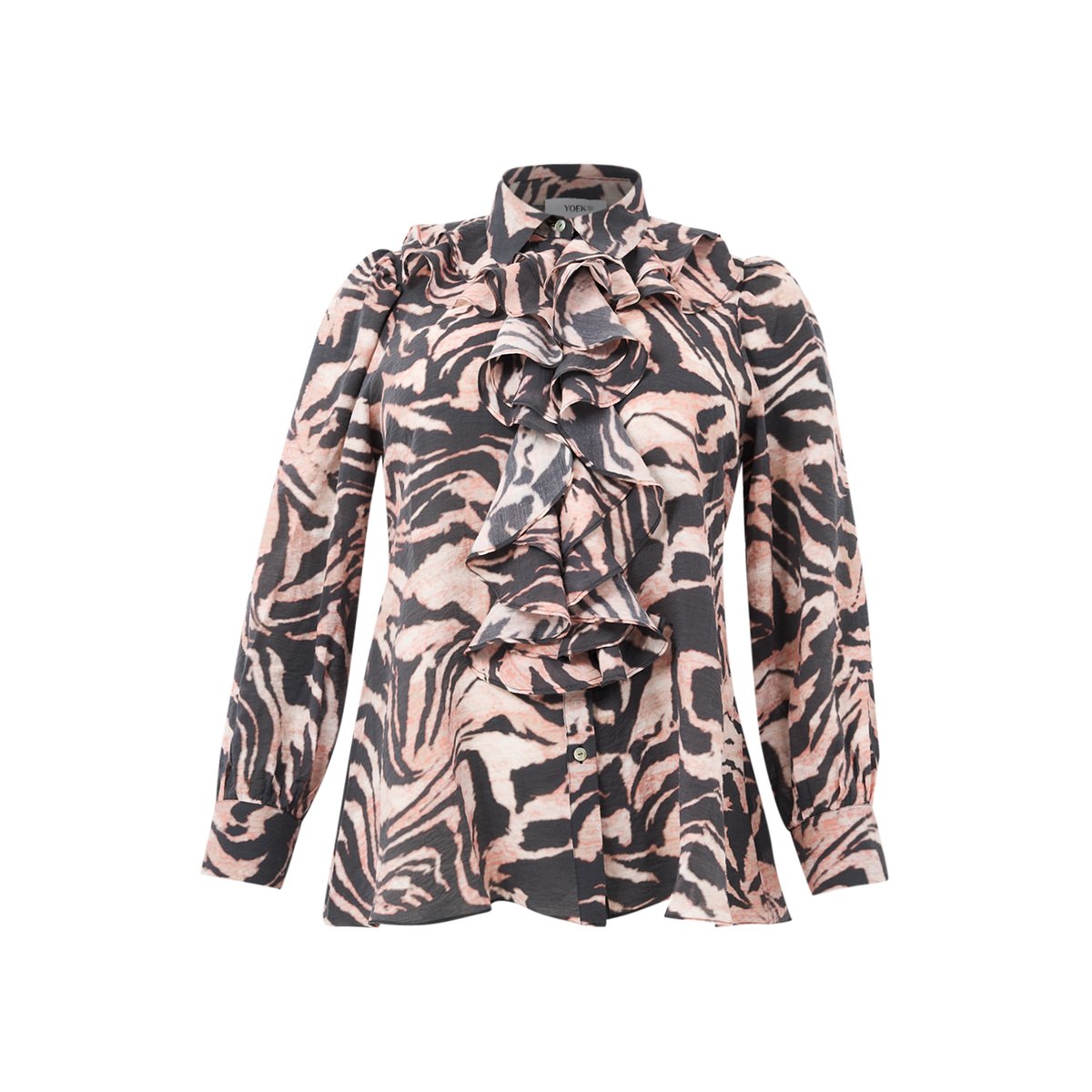 Chemise imprimée noir, YOEK
