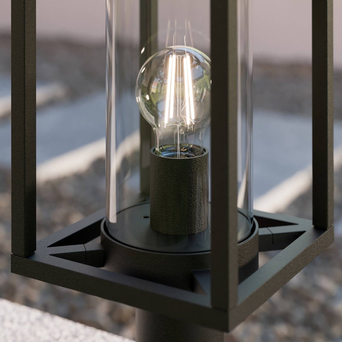 Luminaire extérieur en aluminium moderne anthracite, LUCANDE