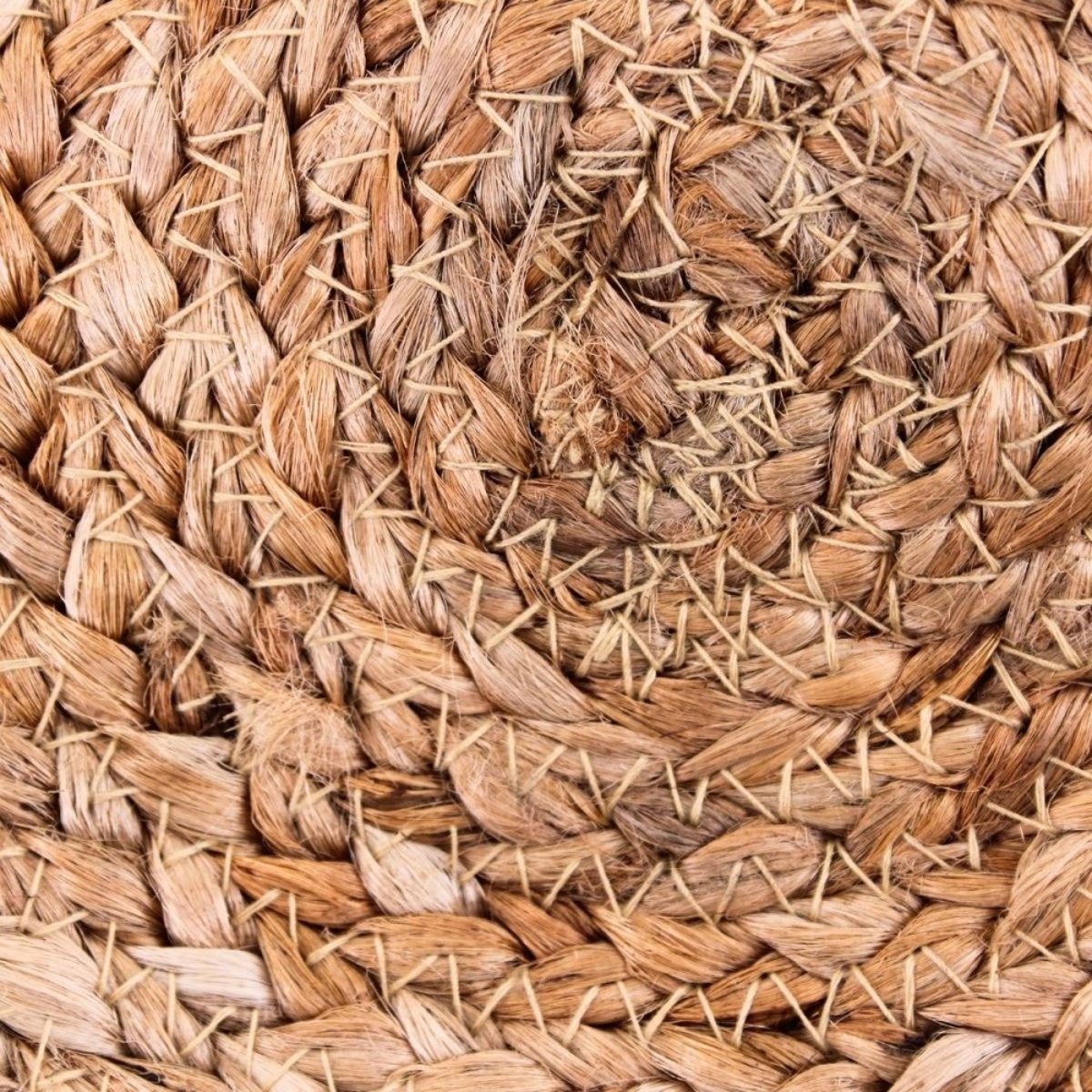 Tapis en jute rond forme fleur 100cm naturel, ORNAMI