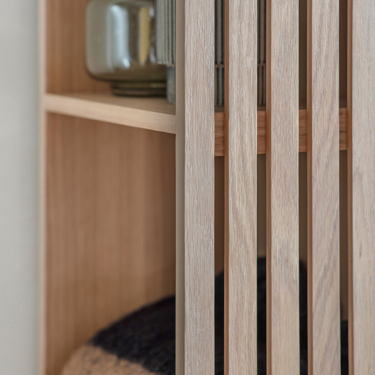 Batala Japandi Oak Slatted Open Wardrobe oak, ÉDITÉ