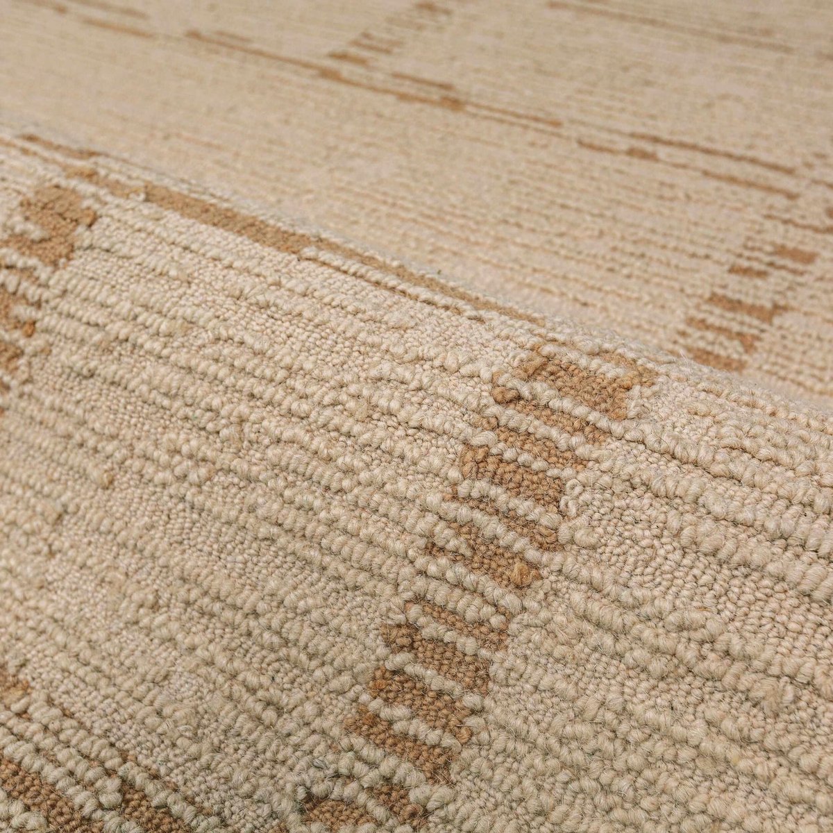 Tapis en laine rond HARRIS MODULA naturel, FLAIR RUGS