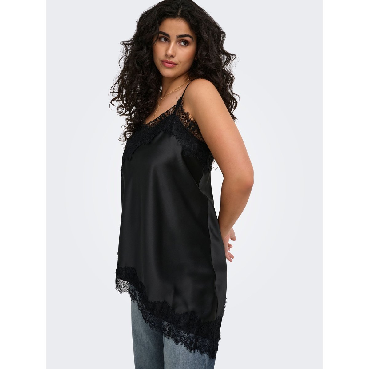Top Asymétrique noire - black, ONLY CARMAKOMA