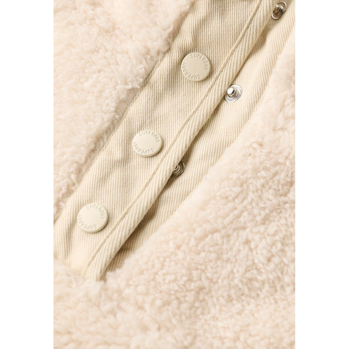 Pull col camionneur blanc, SUPERDRY