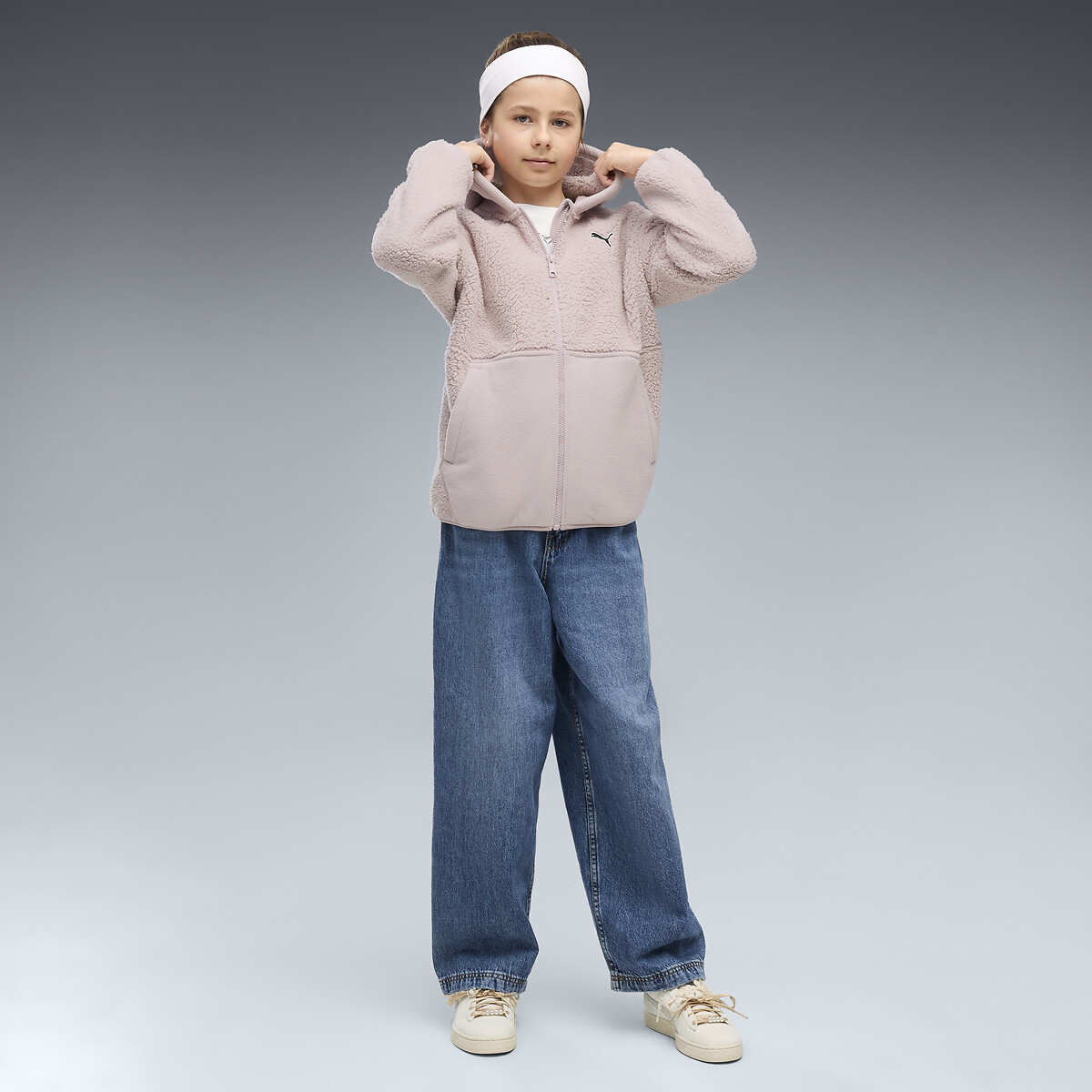 Veste zippée en molleton rose, PUMA