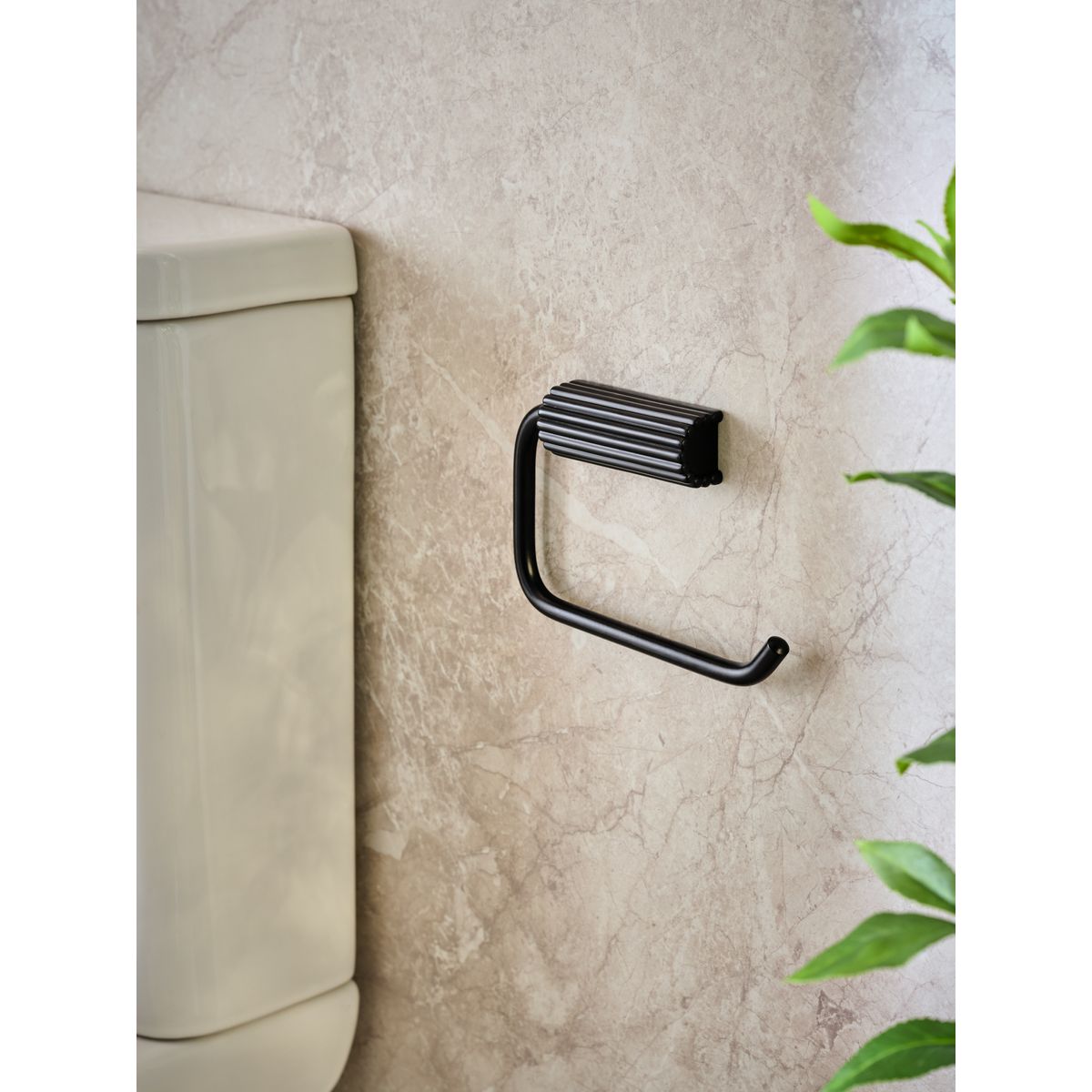 Porte-rouleau de papier toilette noir, NEXT