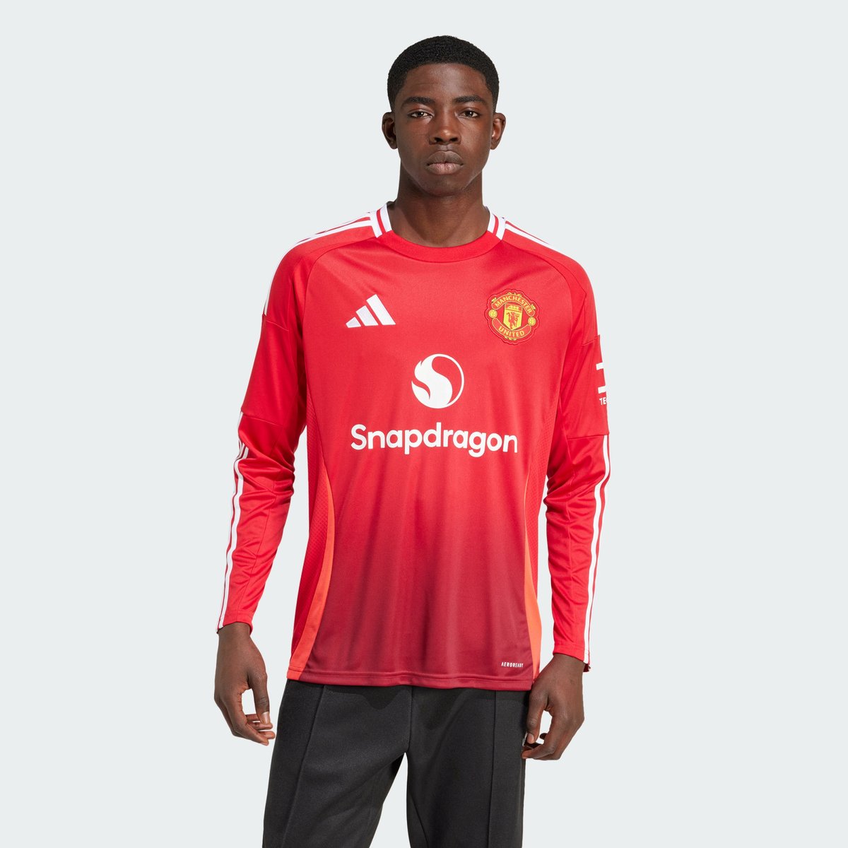Maillot manches longues Domicile Manchester United 24/25 mufc red, adidas Performance