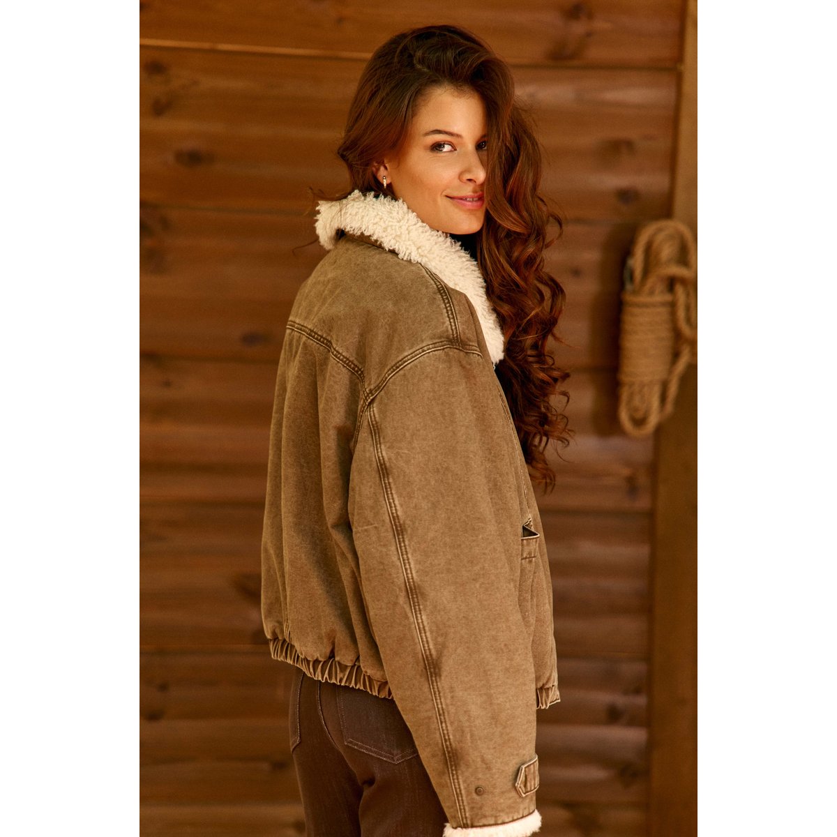 MANTEAU uni NELAN 16-marron, LA PETITE ETOILE