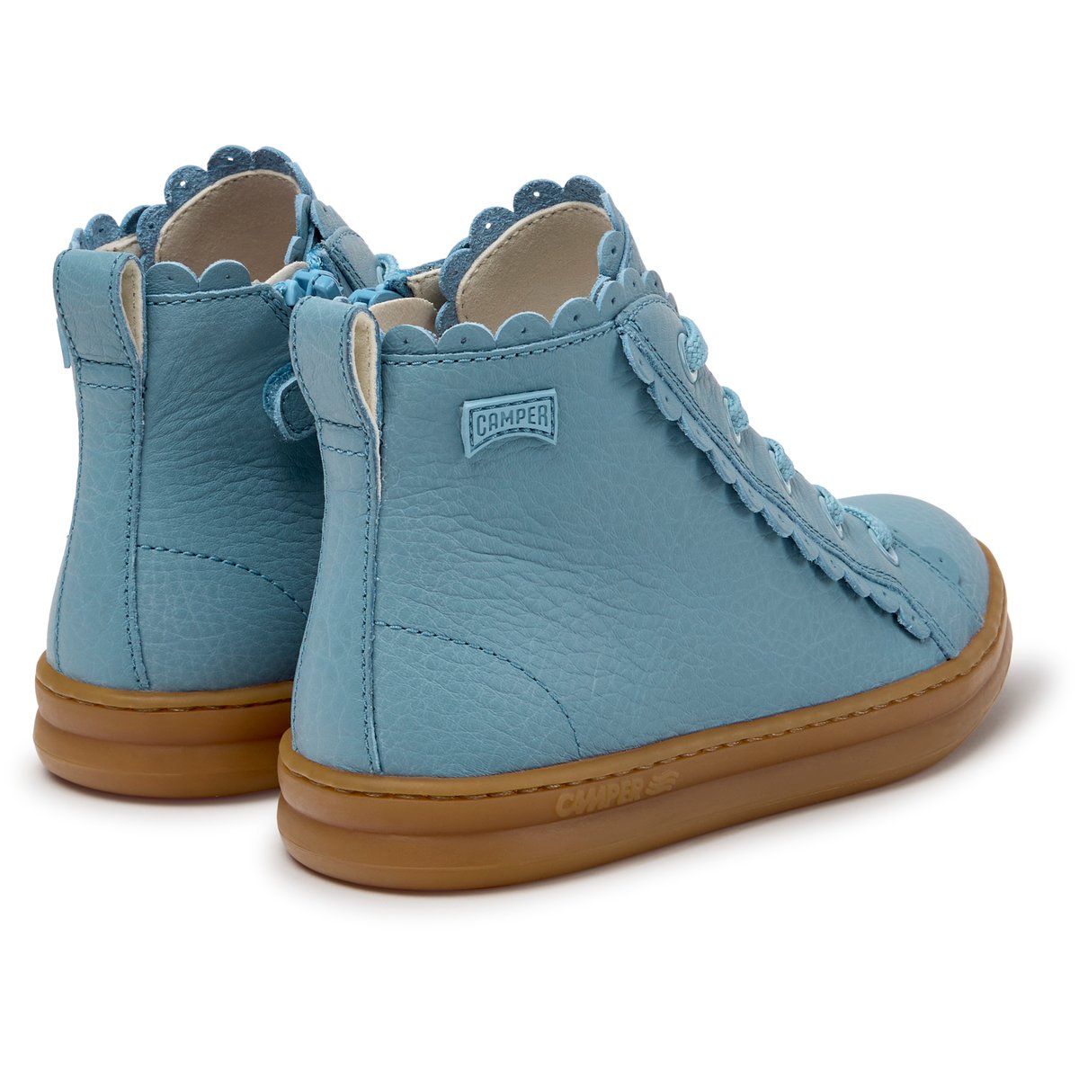 Sneaker-Bootie Runner Four Smooth Leather bleu pastel 001, CAMPER