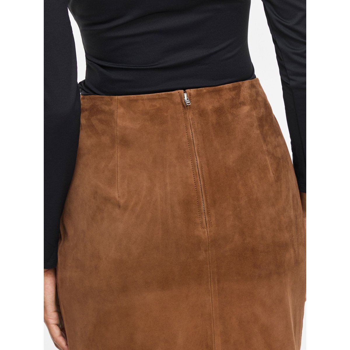 Jupe Mi-Longue marron - toffee1, VILA