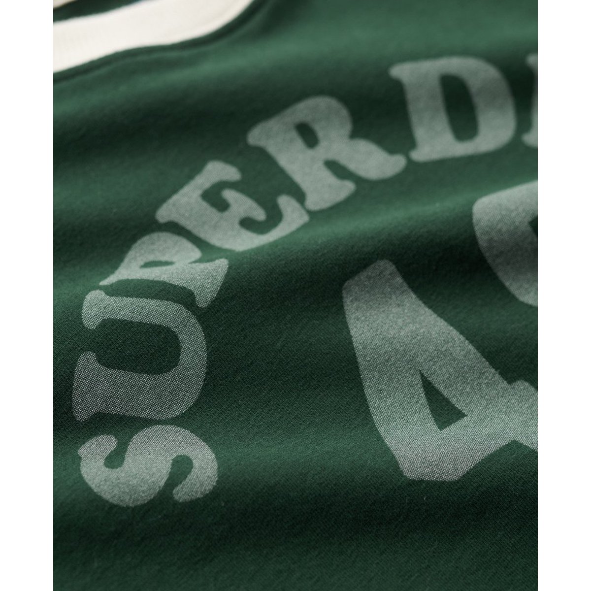 T-shirt contrasté à motif Athletic Essentials vert émail, SUPERDRY