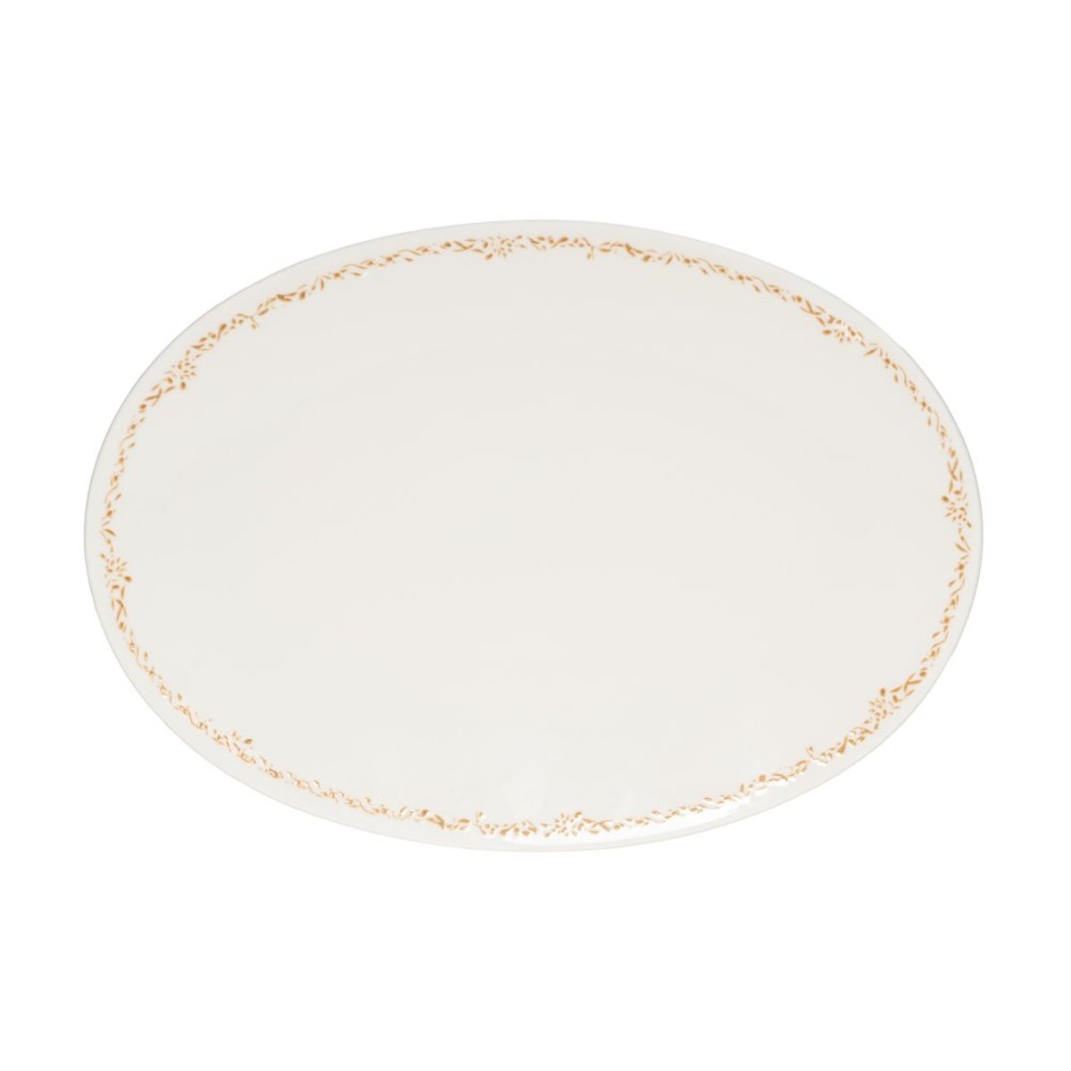 Plat ovale Ophélia 36 cm x 27 cm blanc, TABLE PASSION