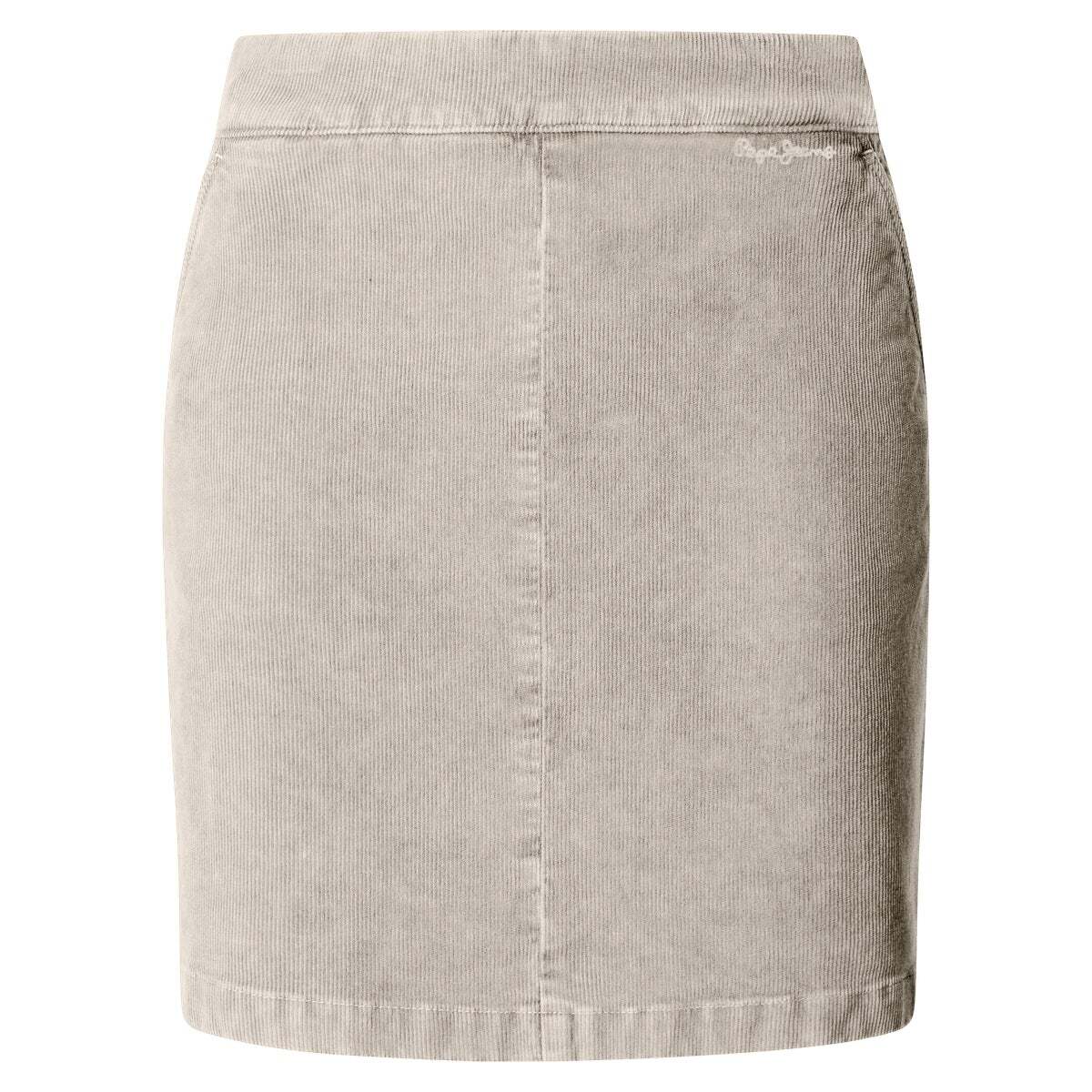 Jupe Courte En Velours Côtelé beige, PEPE JEANS