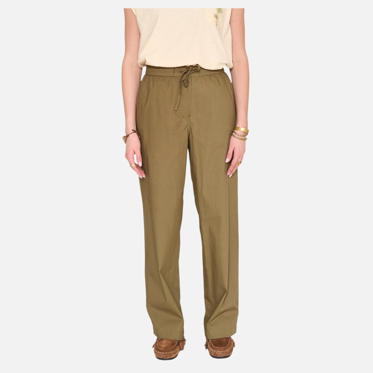 Pantalon PAINTEL kaki, MKT STUDIO