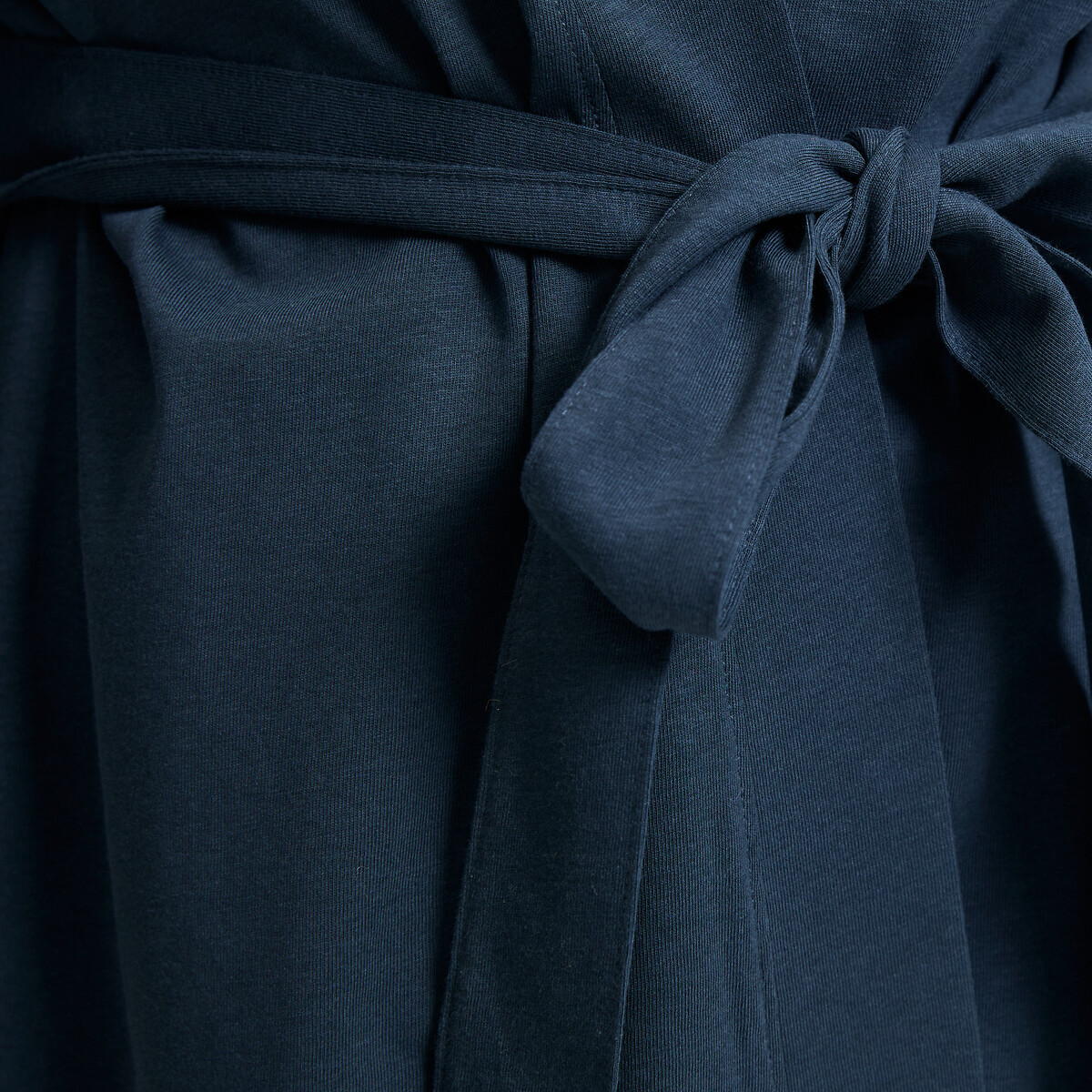 Accappatoio in jersey di cotone tinta unita blu, LA REDOUTE COLLECTIONS
