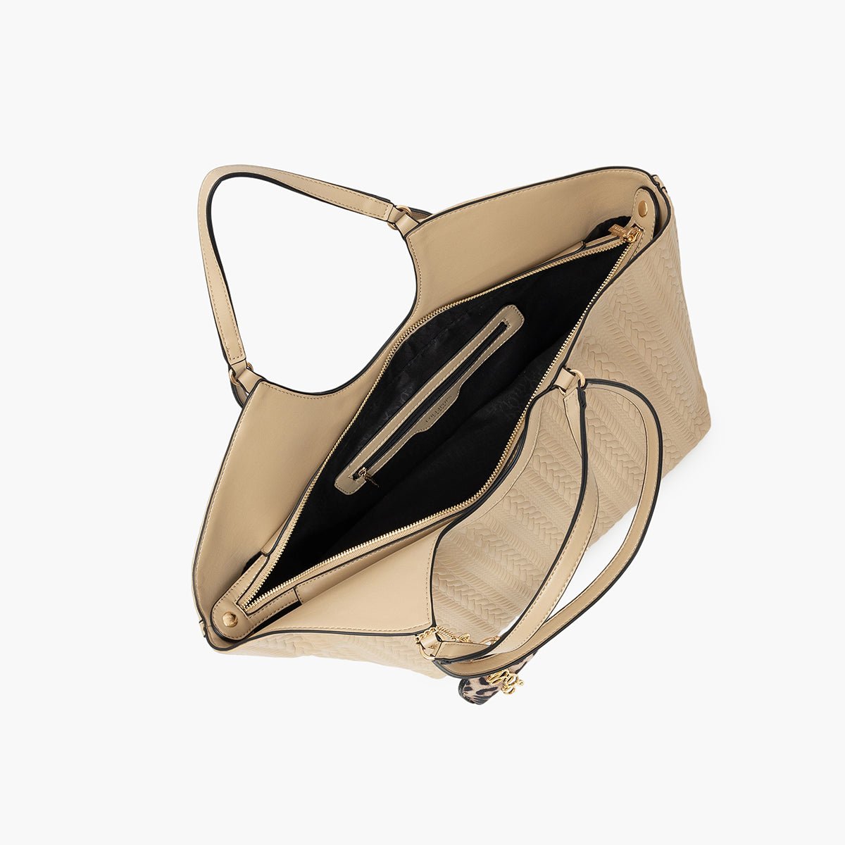 Grand sac shopper Tommylee beige,doré, LOLLIPOPS