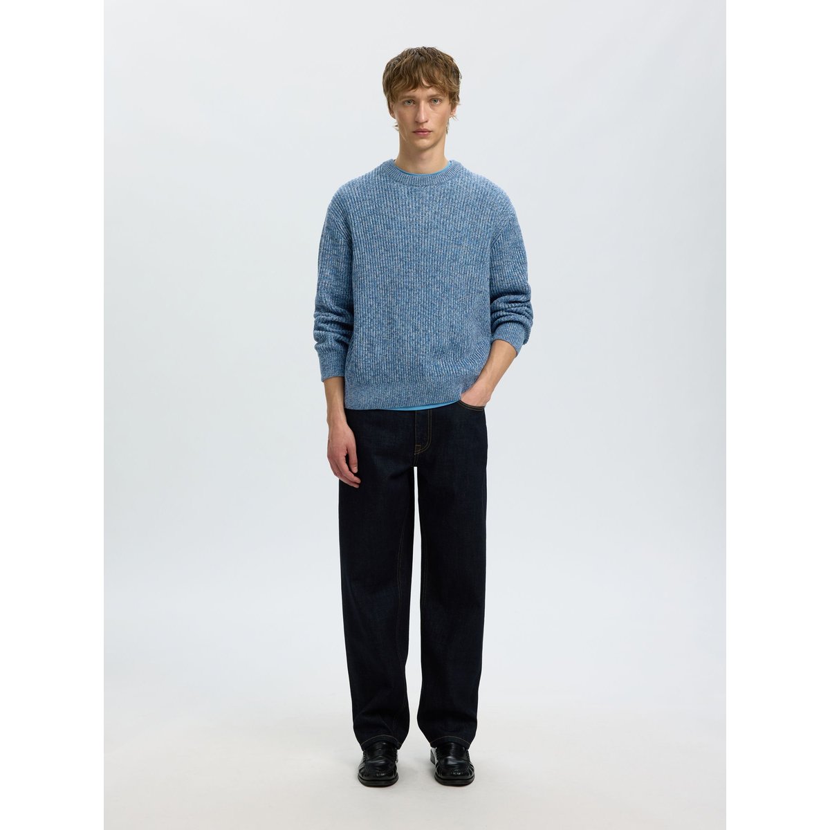 Pullover bleu - blue horizon1, SELECTED