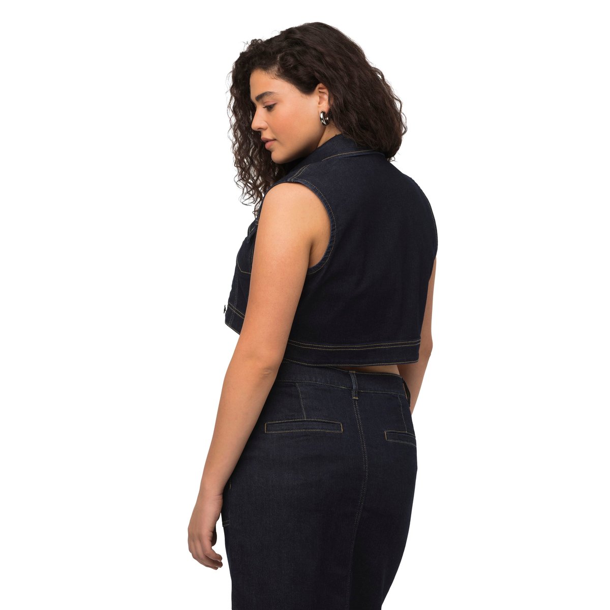Gilet en jean lavage rincé, ULLA POPKEN