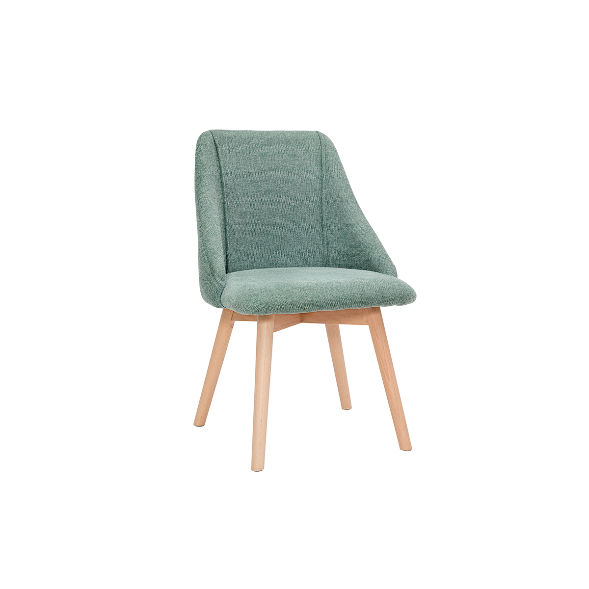 Chaises scandinaves (lot de 2) HIGGINS vert lagon, MILIBOO