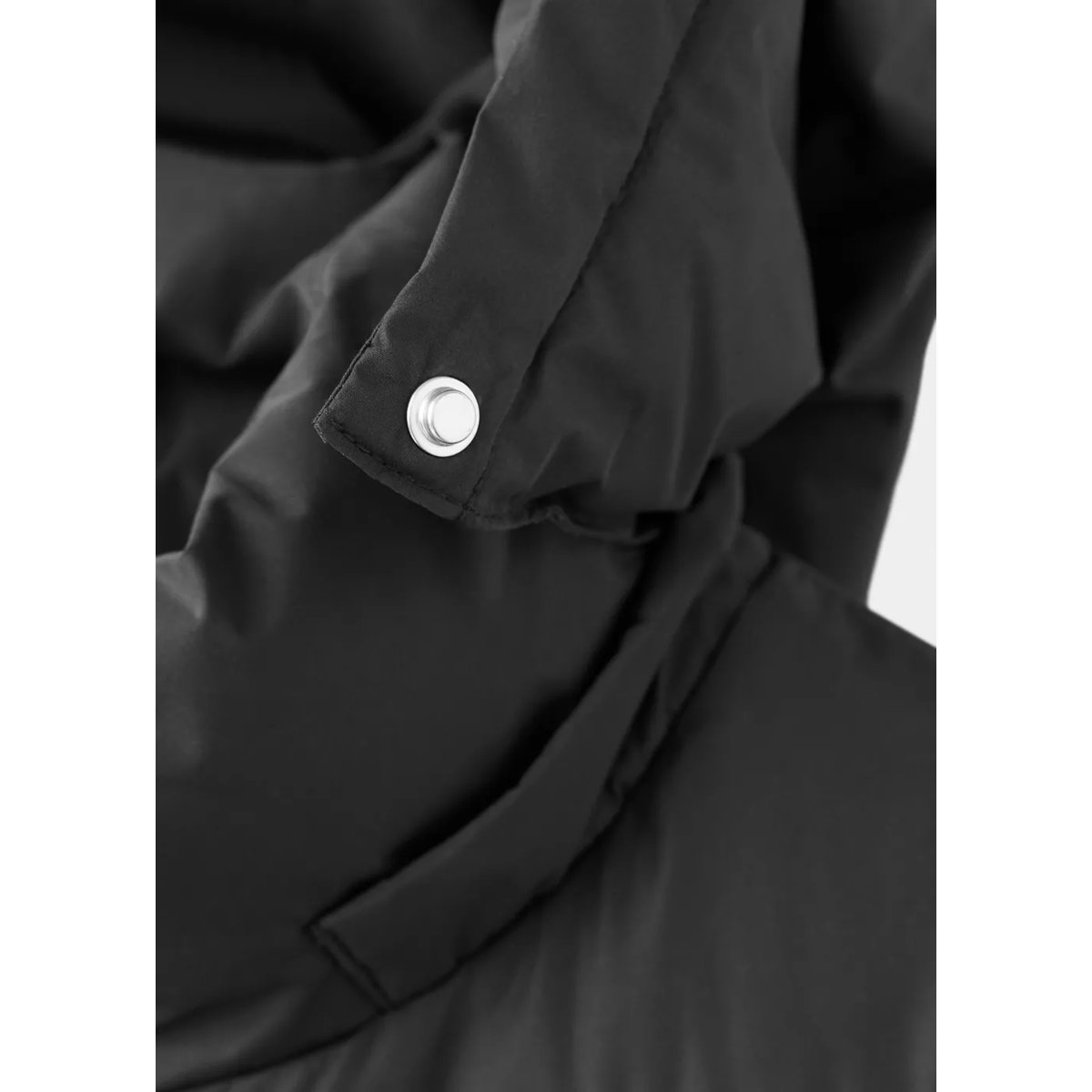 Anorak matelassé à capuche noir, MANGO TEEN