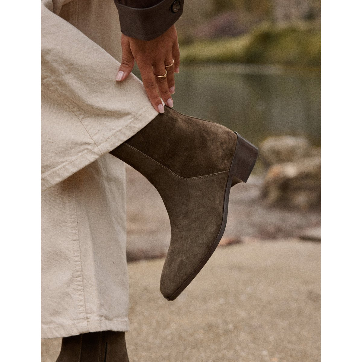 Bottines SYBILLE kaki, ODAJE