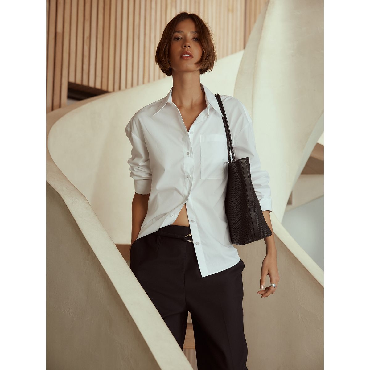 Chemise manches longues n. premium blanc, NEXT