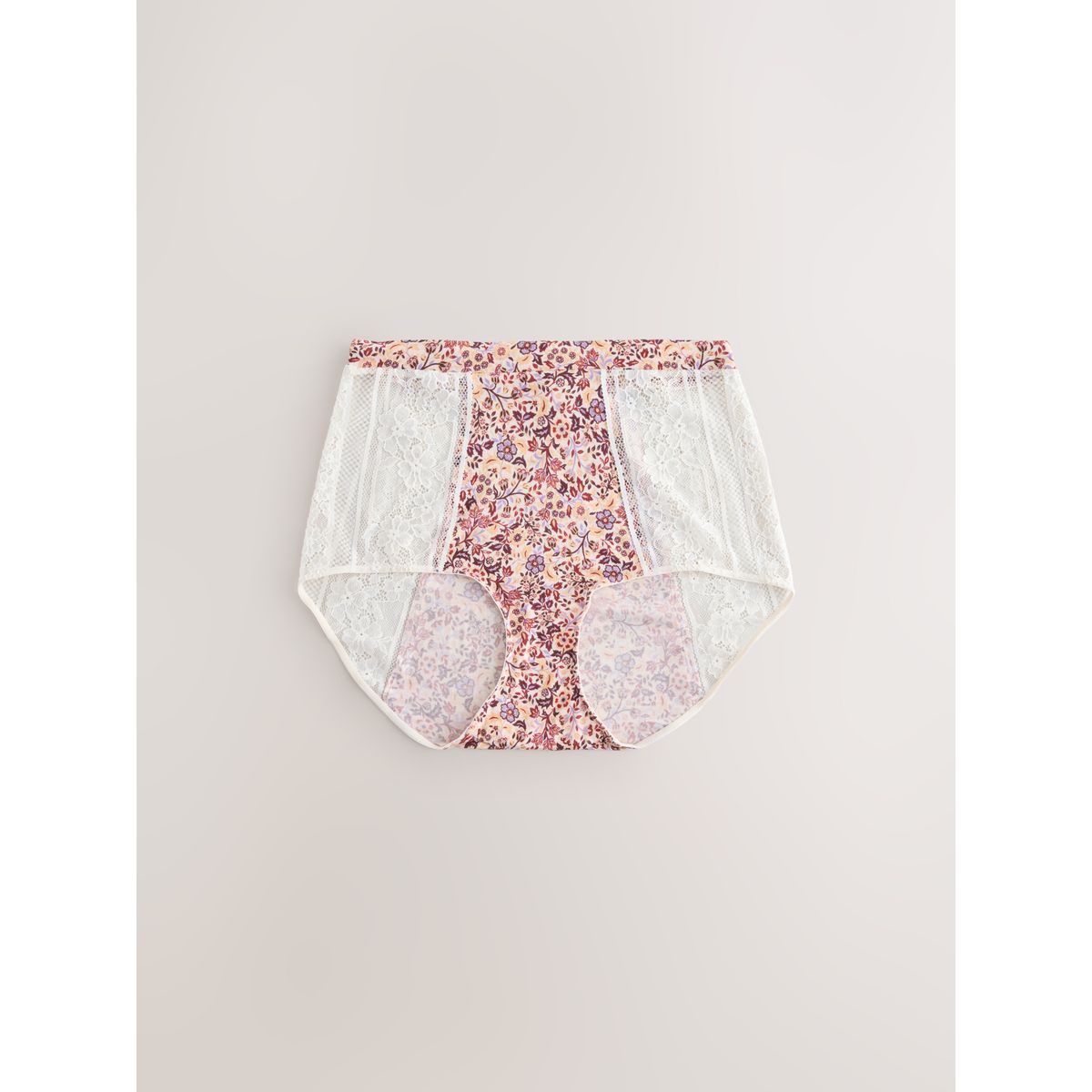 Culotte en dentelle et modal, lot de 3 motif fleurs, NEXT