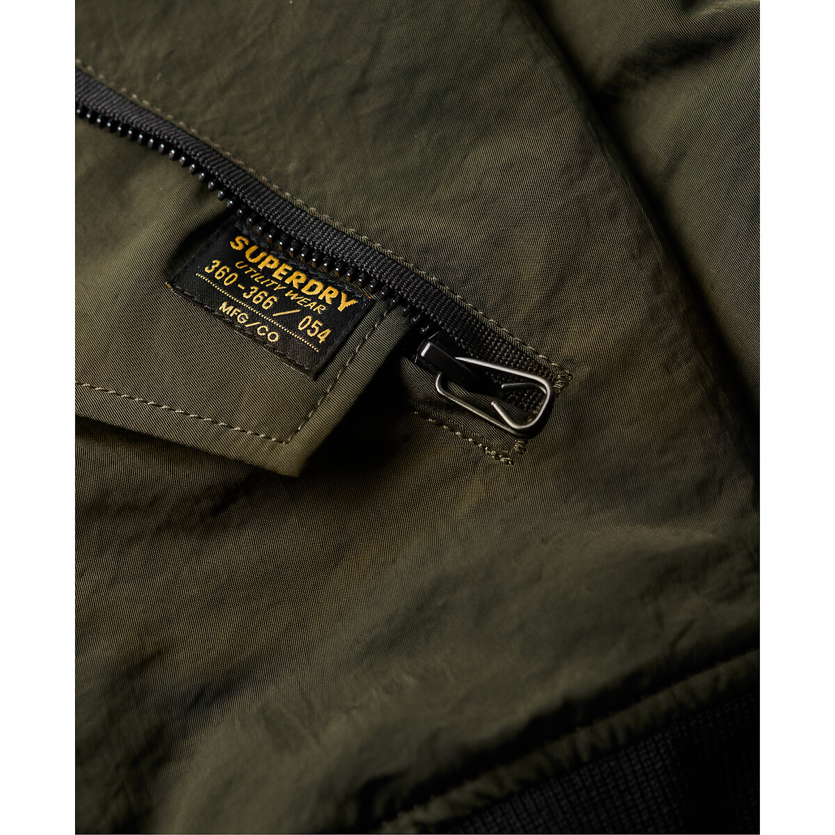 Blouson à capuche vert foncé, SUPERDRY