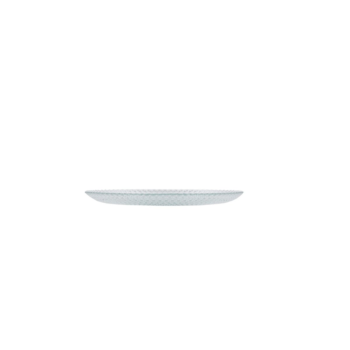 Lot de 4 assiette à desserts LUCIEN transparent, SP COLLECTION