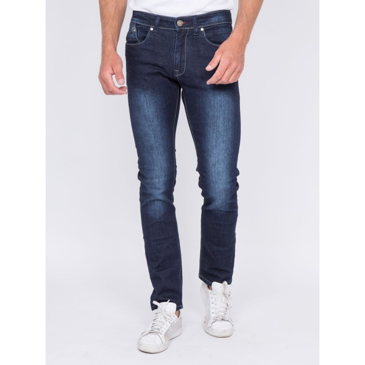 Jean Coupe Slim Snow bleu foncé, RITCHIE
