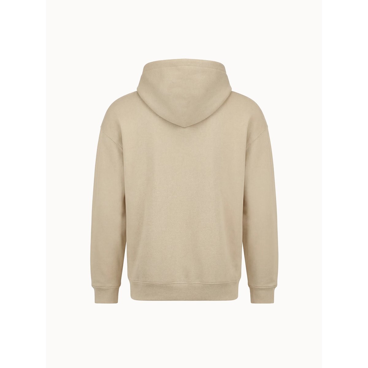 Sweat à capuche relax en double face creme, LE COQ SPORTIF