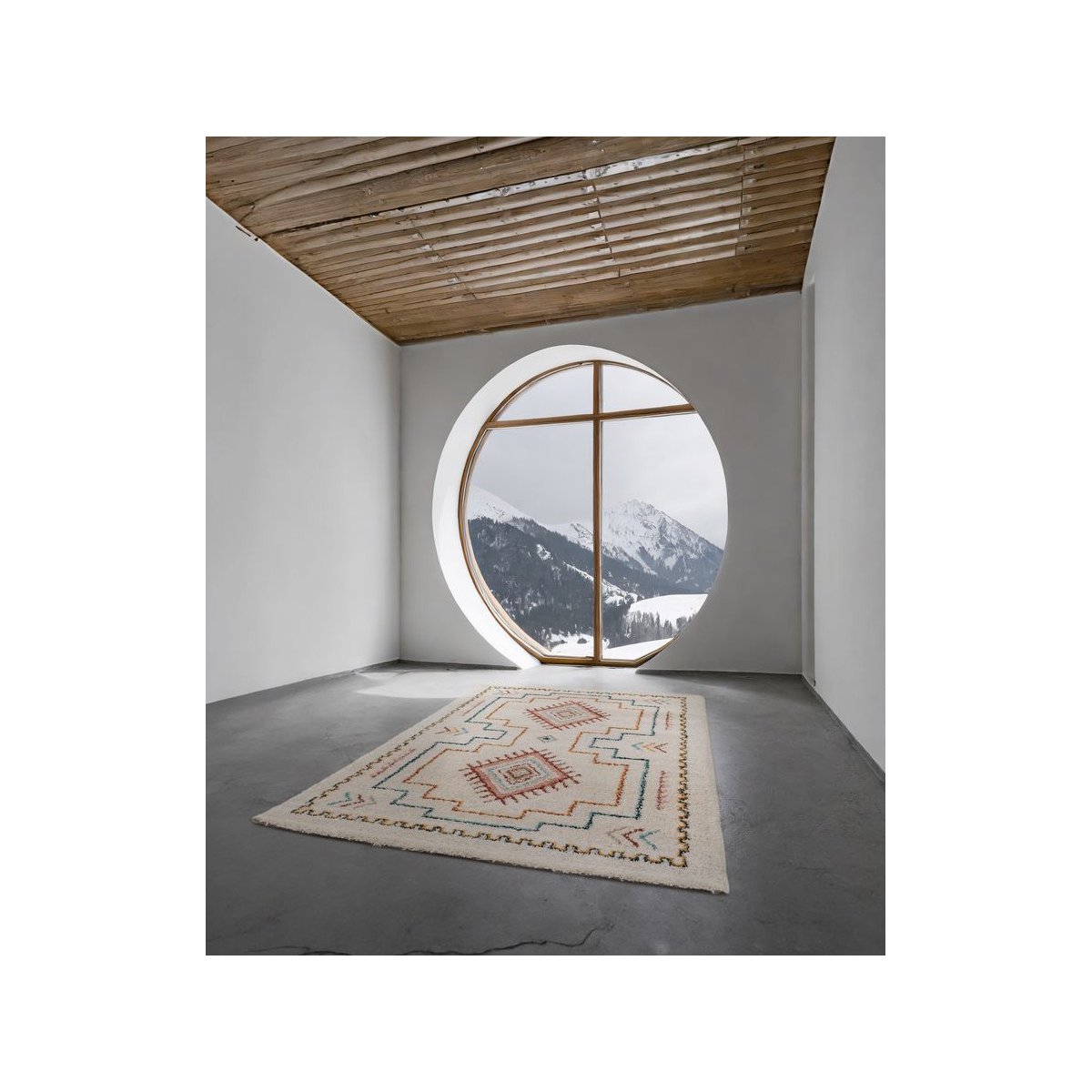 Tapis poils longs style , MIRA multicolore, BOBOCHIC