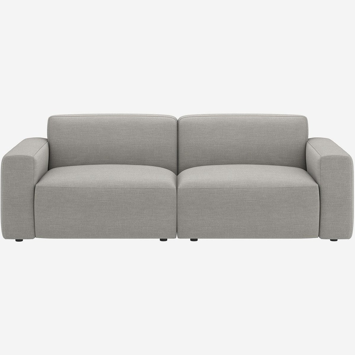 Canapé d'angle tissu CREMI gris, HABITAT