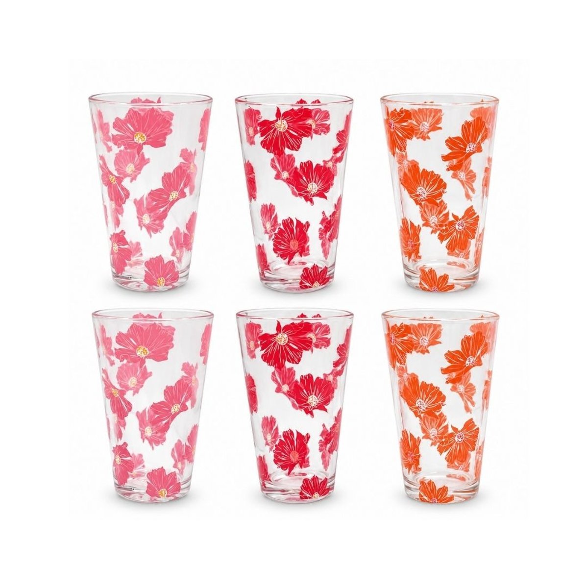 Set de 6 verres, OPHELIA rose, ARTIME