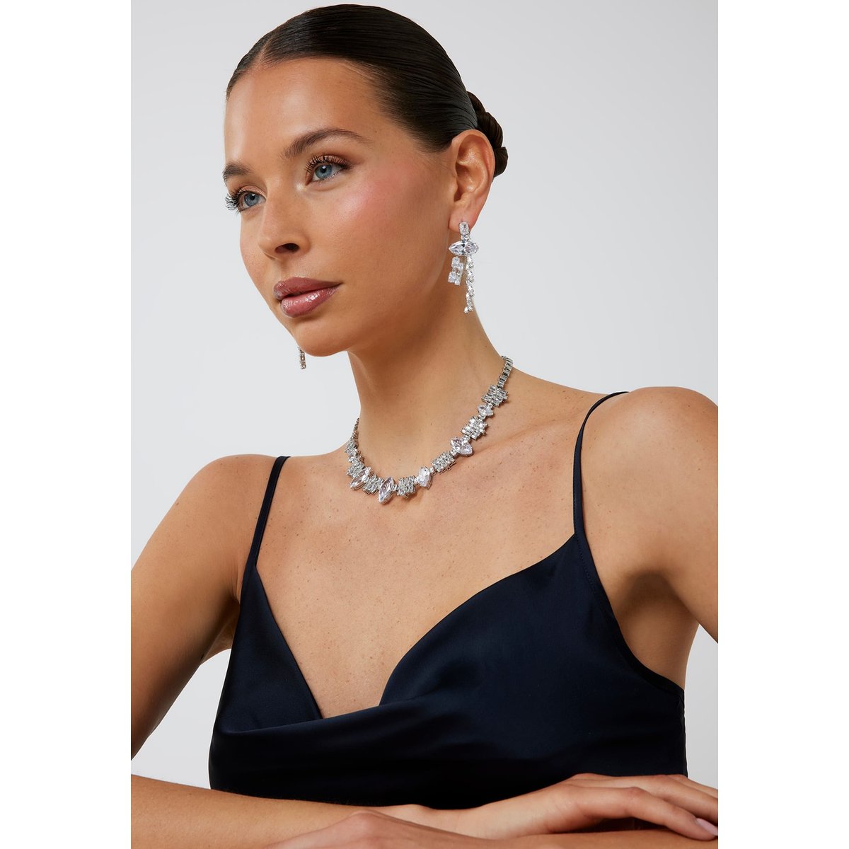Collier Chandelier argent, GUESS