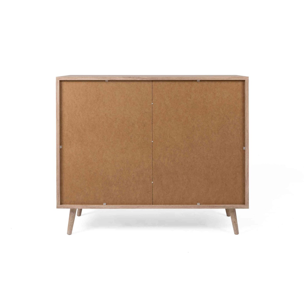 Commode 1 niche 2 portes imprimé cannage bois clair, TERRE DE NUIT