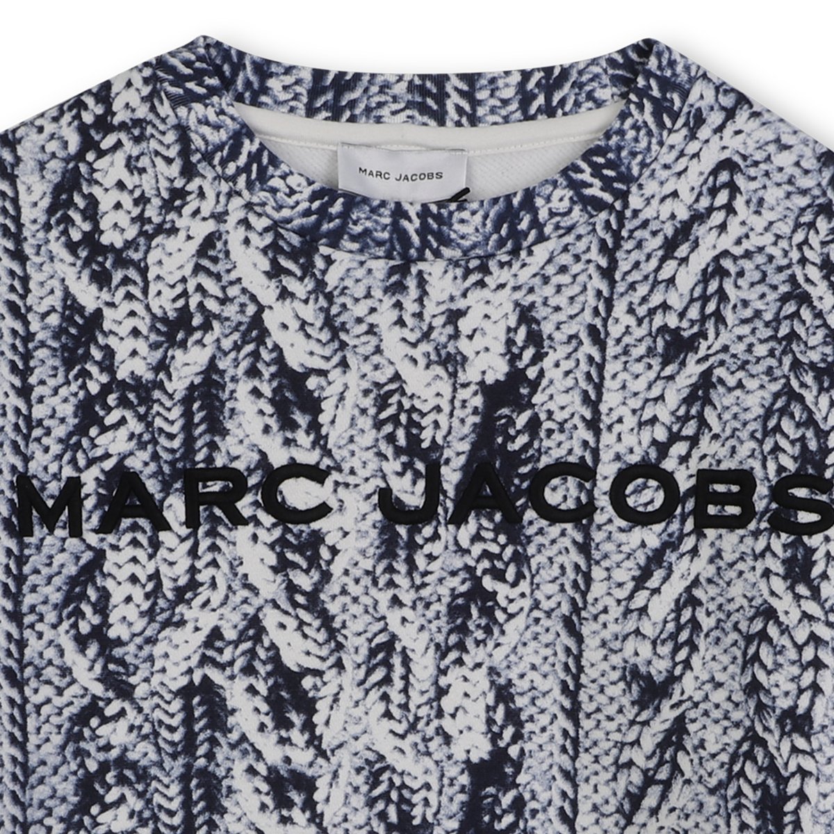 Sweat en polaire de coton dark blue, MARC JACOBS