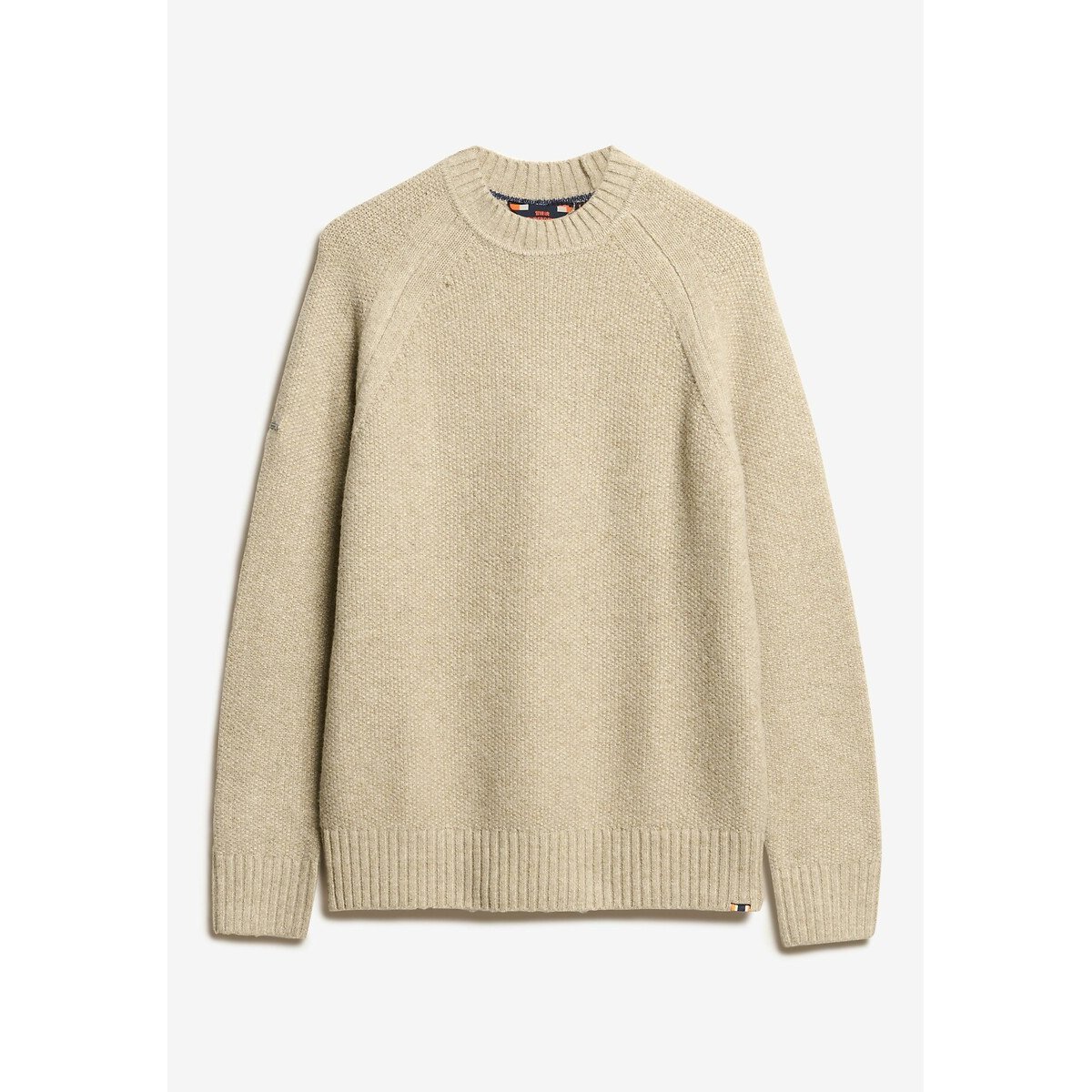 Pull épais beige, SUPERDRY
