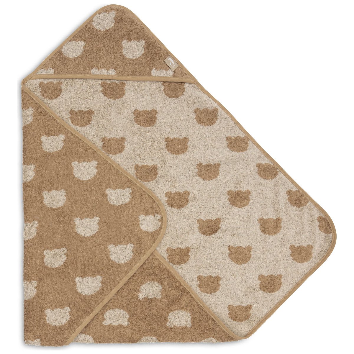 Cape de bain en éponge marron, beige, JOLLEIN