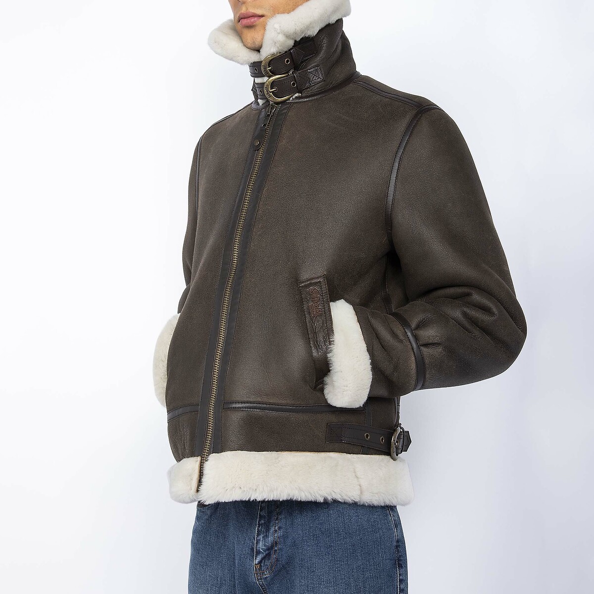 LC 1259 Leather Bomber Jacket brown, SCHOTT