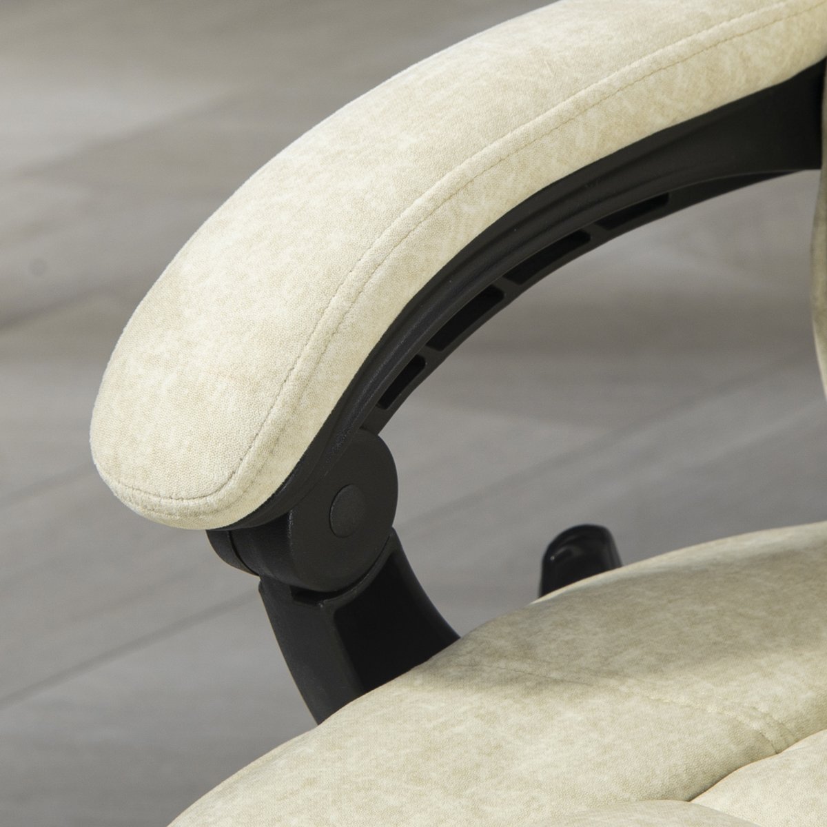 Fauteuil de bureau avec fonction massage beige, HOMCOM