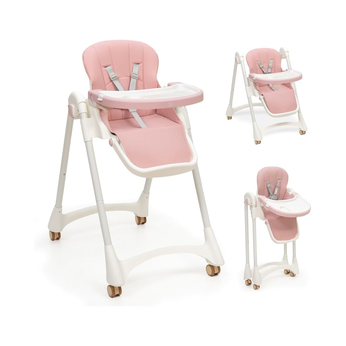 Chaise Haute evolutive Rose multicolore, INTERBABY