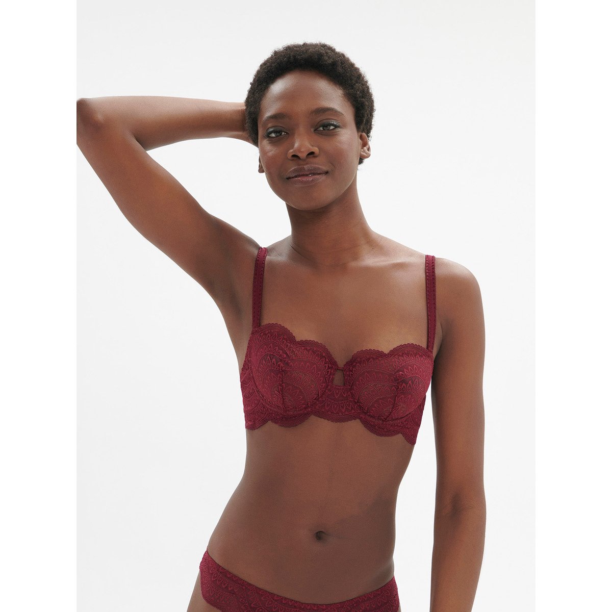 Soutien-gorge corbeille, KARMA rouge, SIMONE PERELE