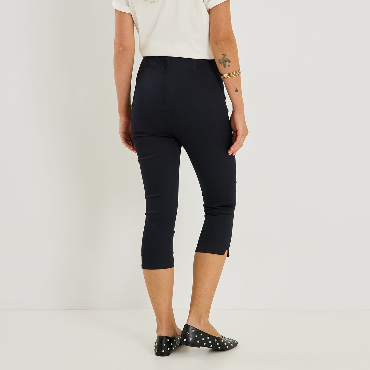 Pantalon capri ajusté noir, GRAIN DE MALICE