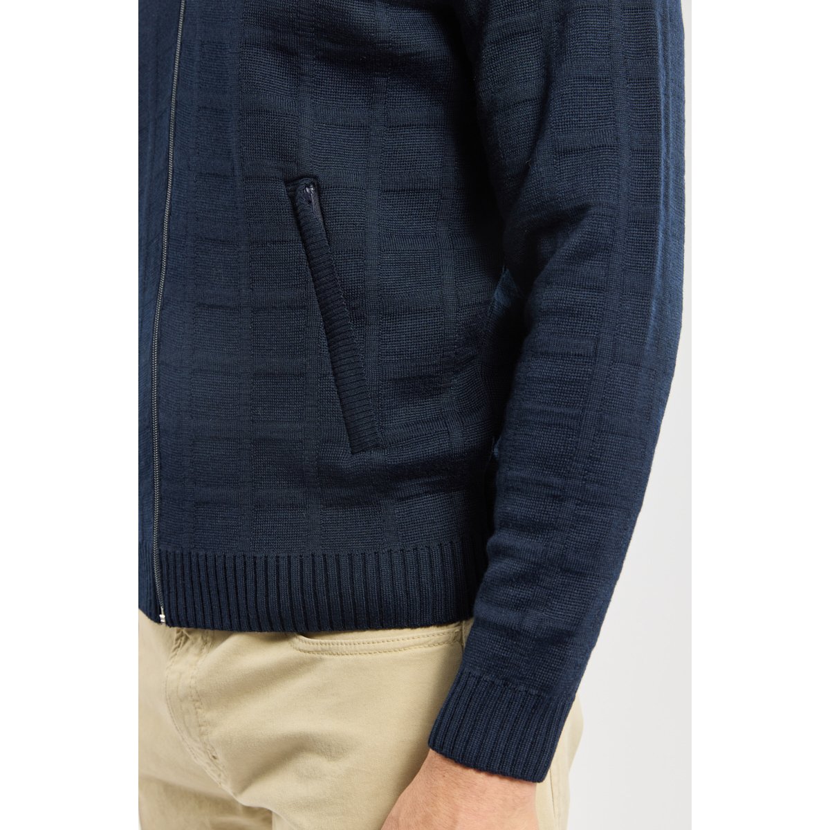 Cardigan zippé Bérac amiral, GUY DE BERAC