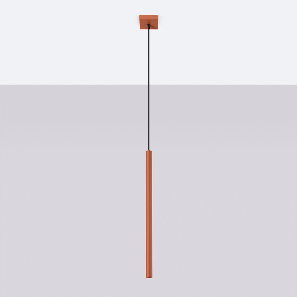 Suspension Acier Ocre Rouge G9 1 Pastelo rouge, EDEN