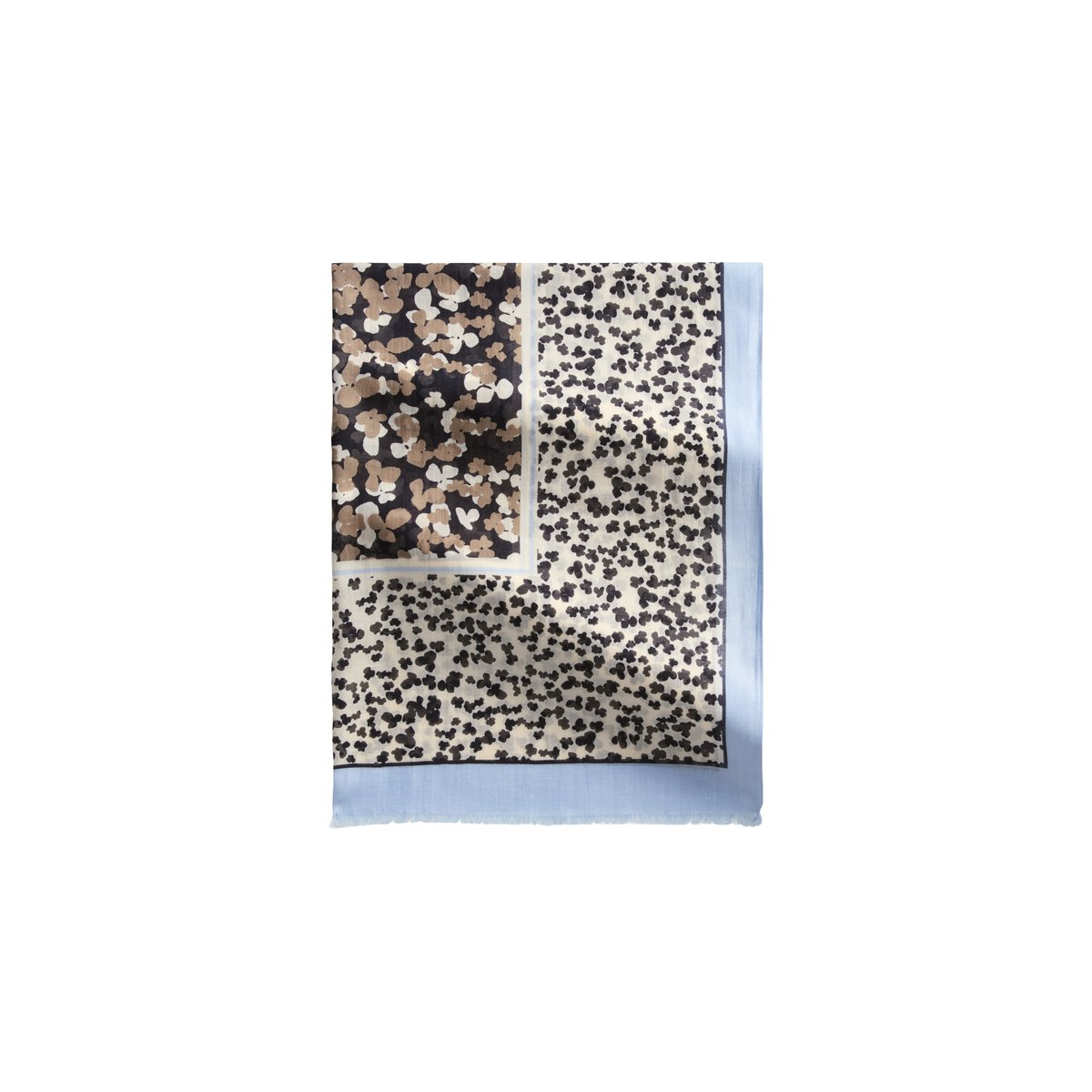 Foulard à l'imprimé allover avec TENCEL™ Lyocell noir, MARC O'POLO