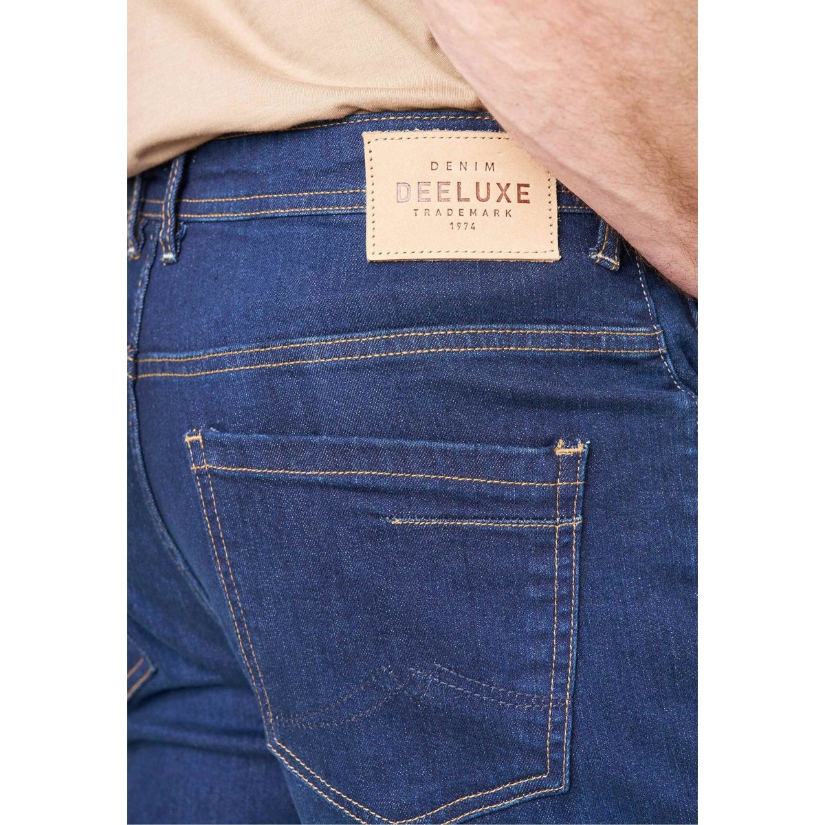 Jean straight homme bleu délavé SKYE med blue used, DEELUXE